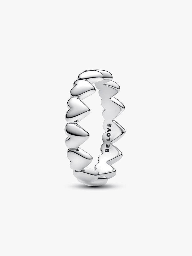 Row of Hearts Ring