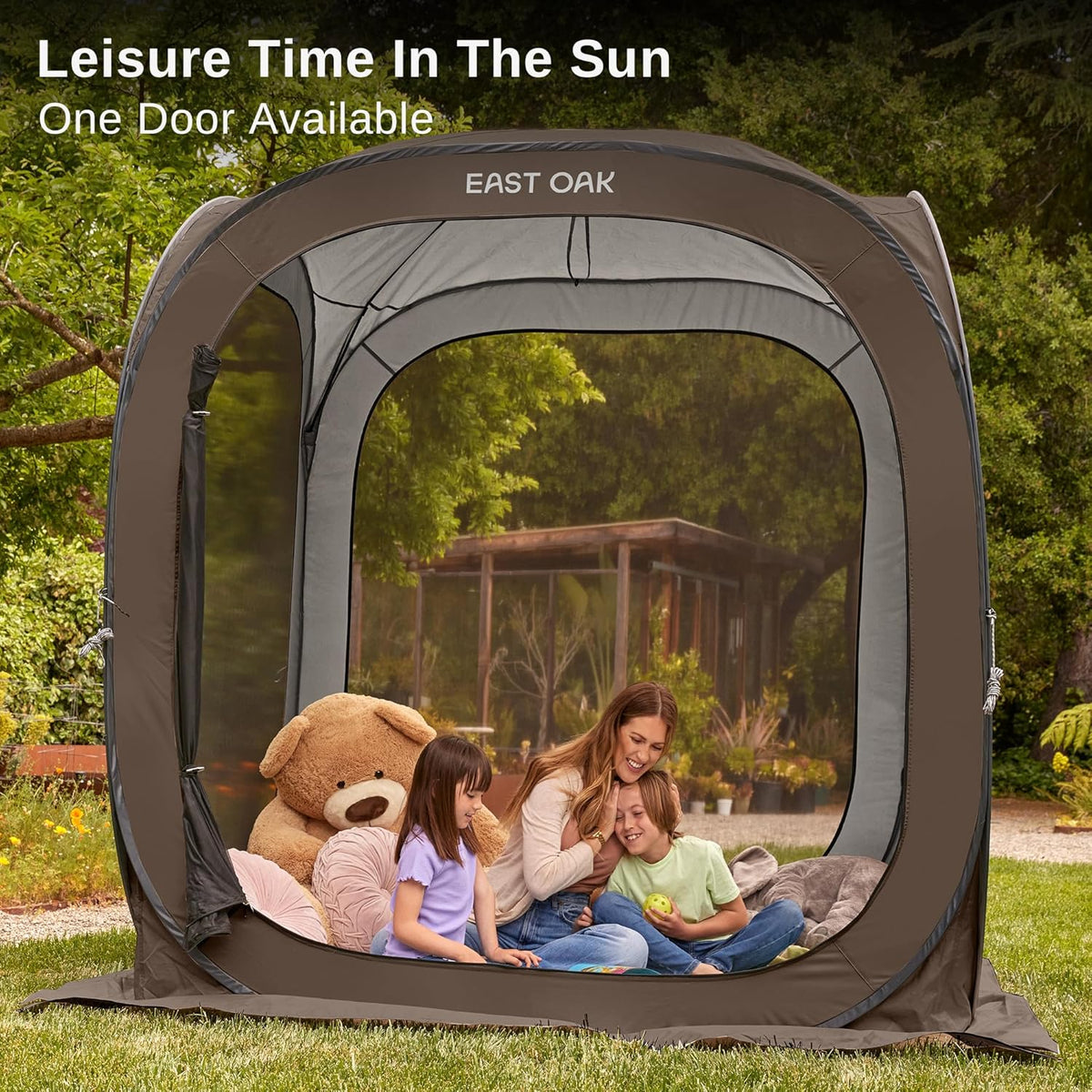 EAST OAK Pop-Up Screen House Tent 10 x 10 FT With Carry Bag