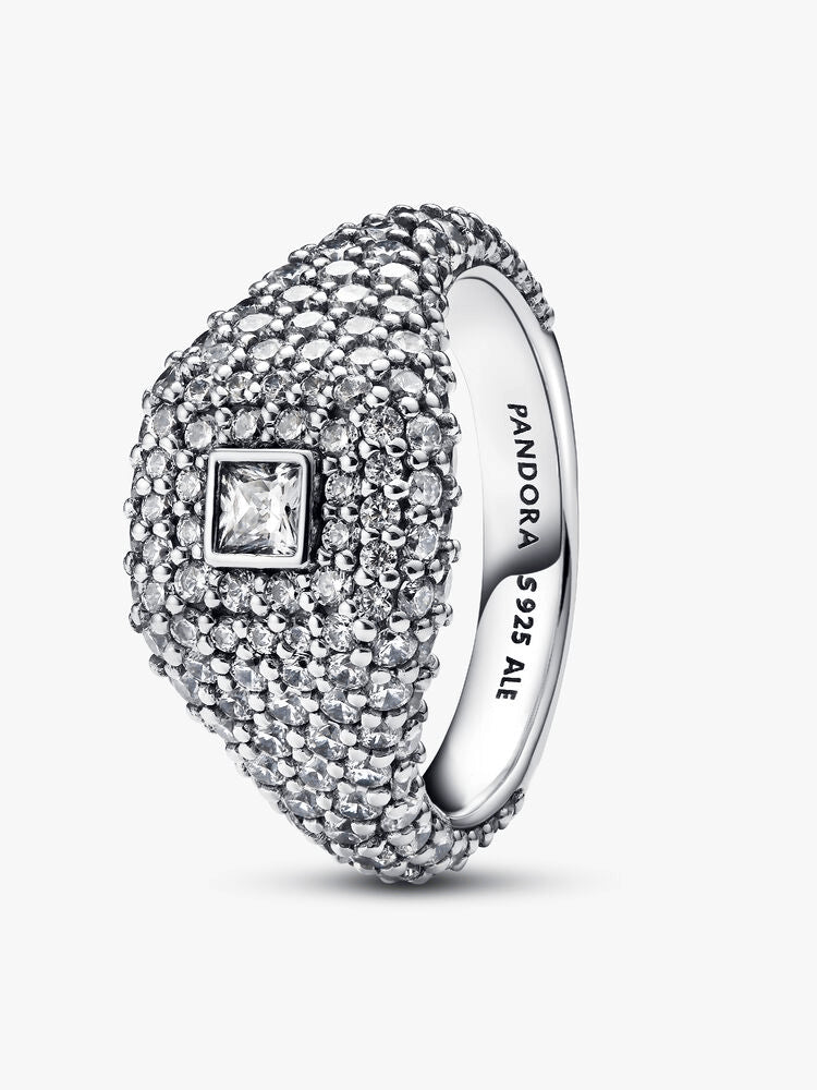 Pavé Square Cocktail Ring