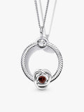 January Birthday Necklace Set