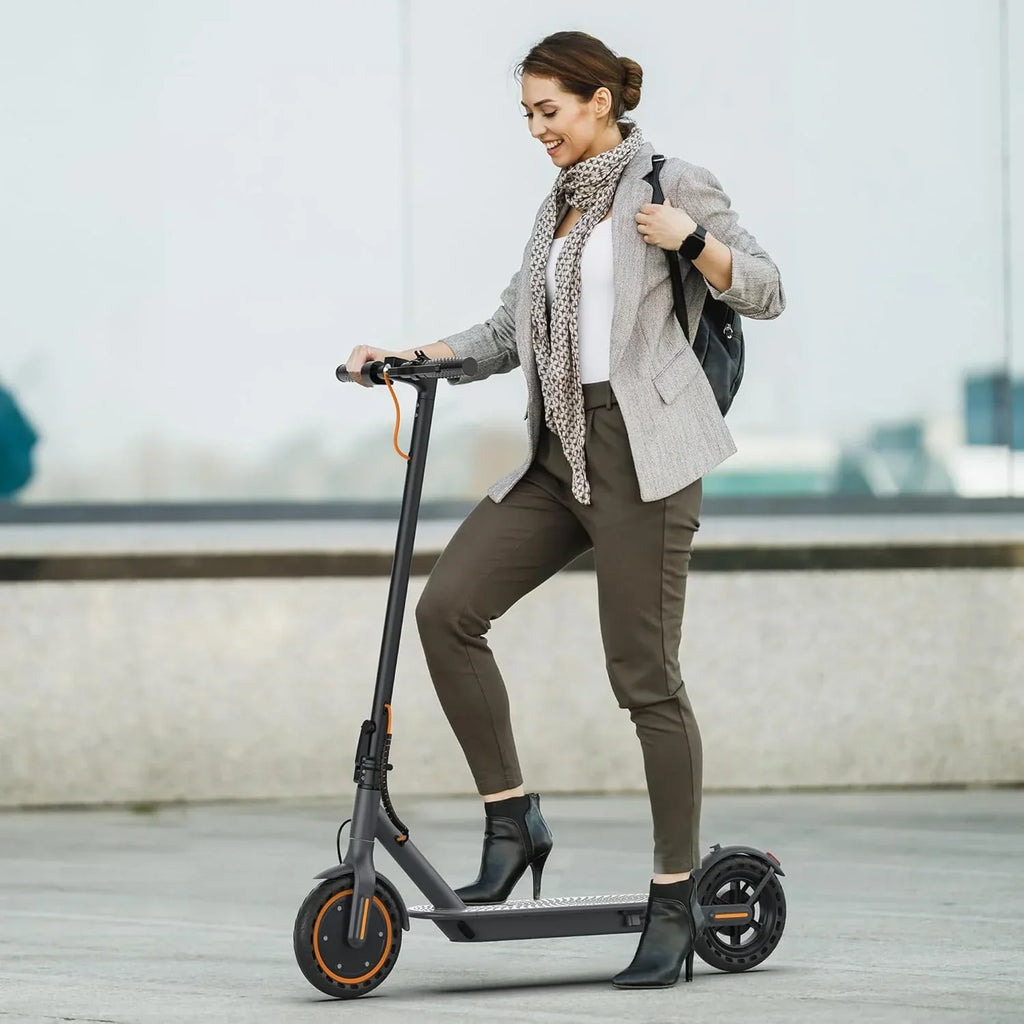 Electric Scooter 350W/500W Motor, 8.5/10 Solid Tires, 19/22 Mph, 28/21/12 Miles Range