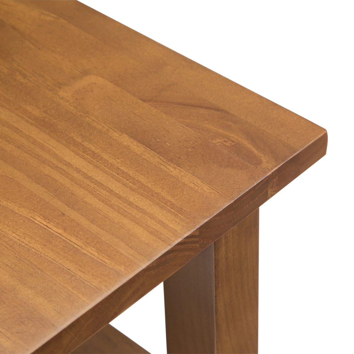 Solid Wood Narrow Side Table, 14 in Wide, 24 in D x 14 in W x 20 in H