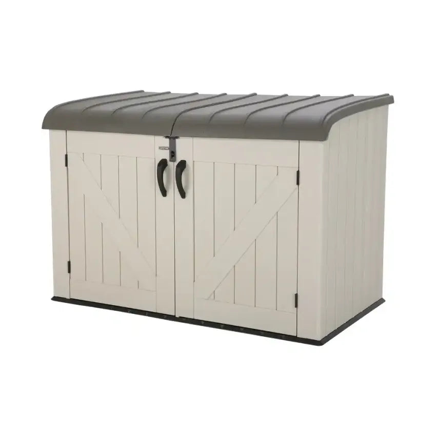 Lifetime Horizontal Storage Shed, Tan, 75 Cubic Feet - 60170