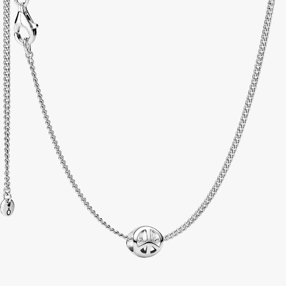 KATSEYE Yoonchae's Peace Sign Mini Charm Necklace