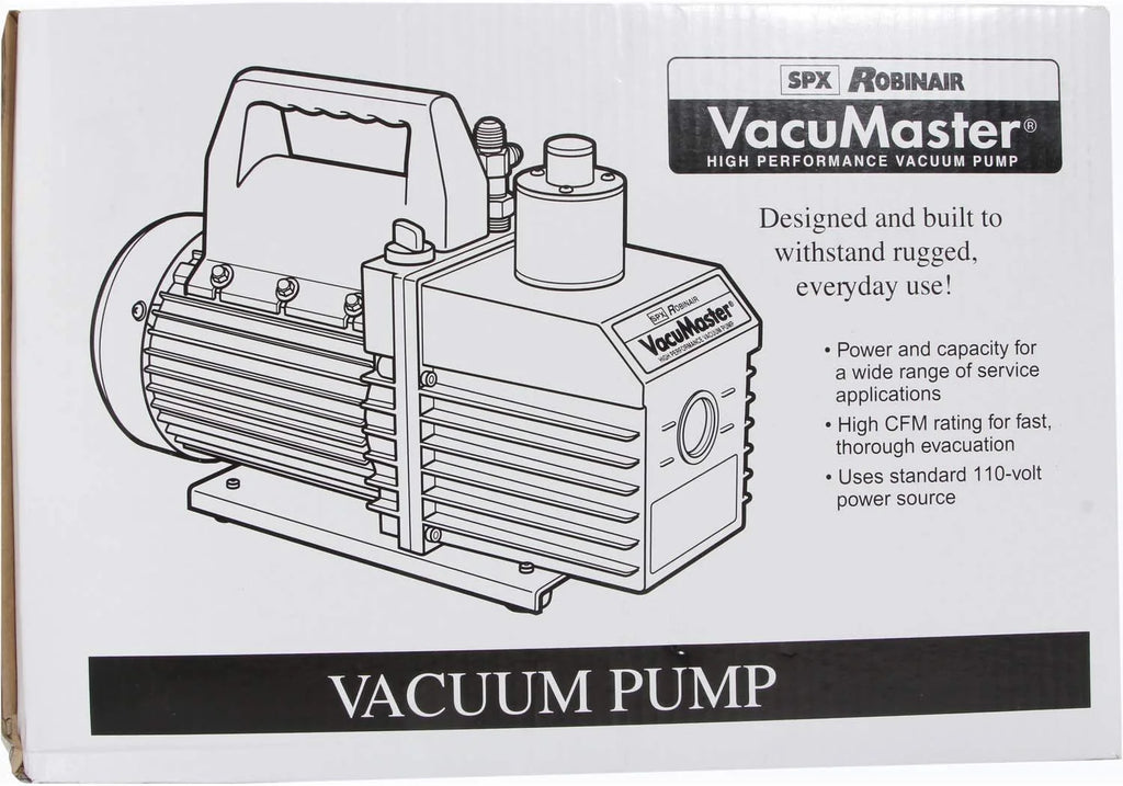 Robinair VacuMaster Economy 2-Stage Vacuum Pump, 8 CFM, Red/Silver - ROB15800 / 15800