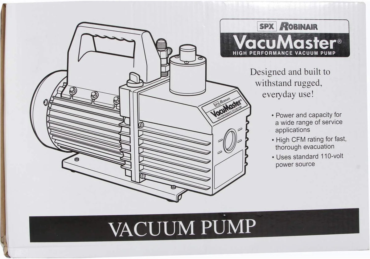 Robinair VacuMaster Economy 2-Stage Vacuum Pump, 8 CFM, Red/Silver - ROB15800 / 15800