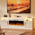 Fireplace TV Stand, 70 inch Media Console With 36 inch Electric Fireplace