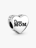 Engravable Dance Mom Heart Charm