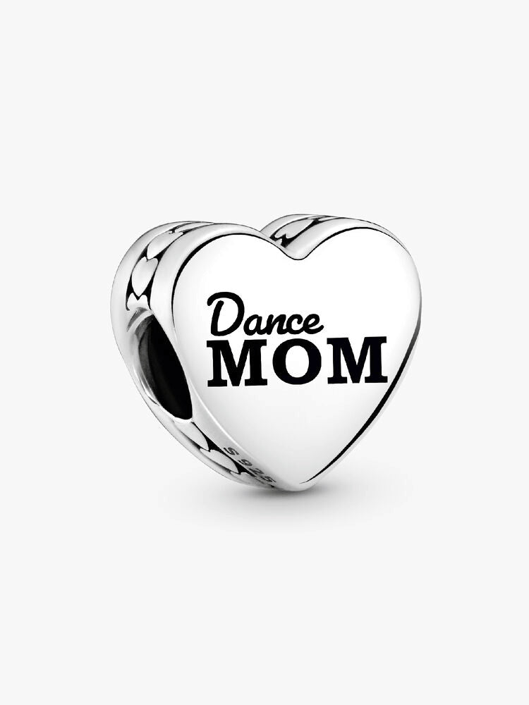 Engravable Dance Mom Heart Charm