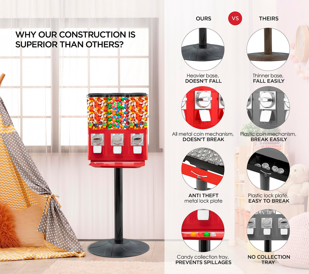 Commercial Dispenser With Removable Canisters
