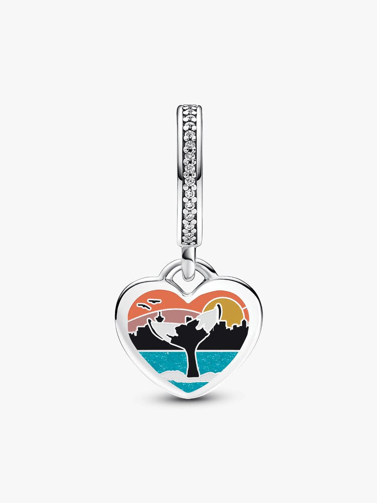 FINAL SALE - Vancouver Whale Heart Dangle Charm