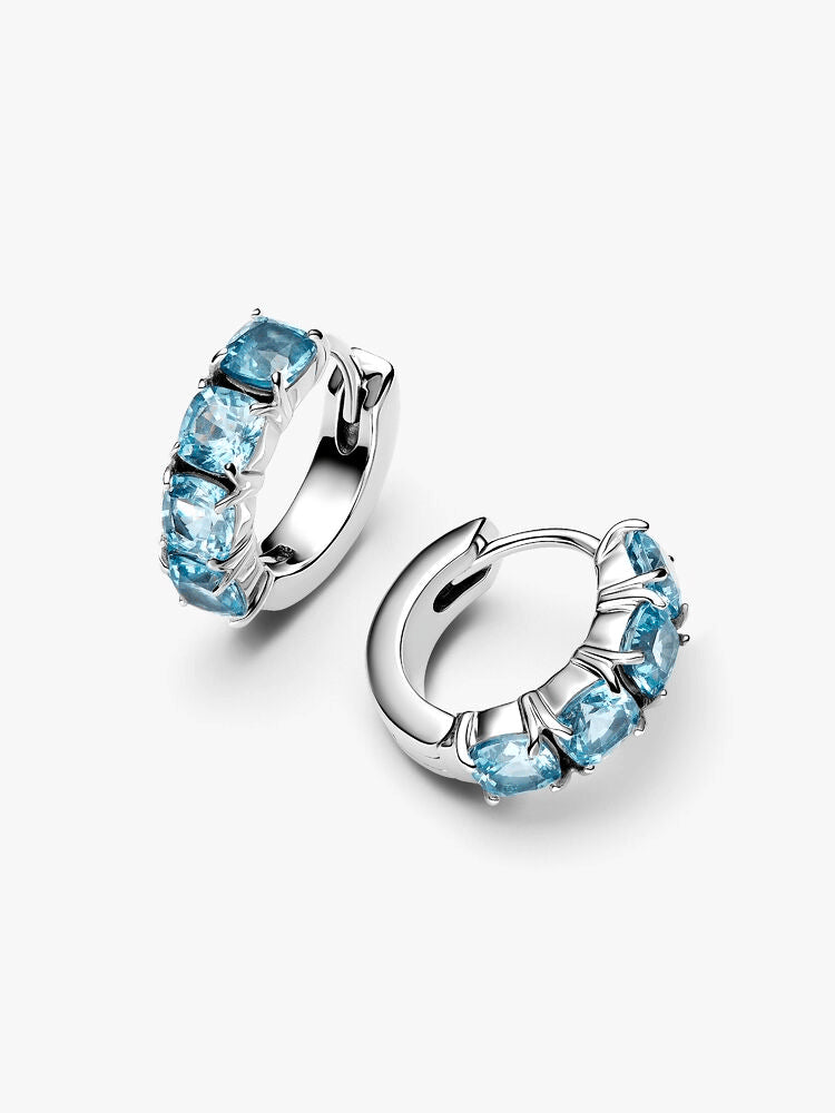 Light Blue Hoop Earrings