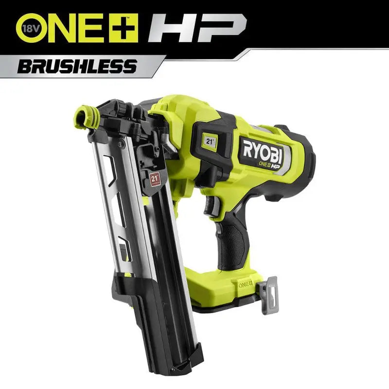 RYOBI ONE+ HP 18V Brushless Cordless AirStrike 21-Degree Framing Nailer - PBL345B