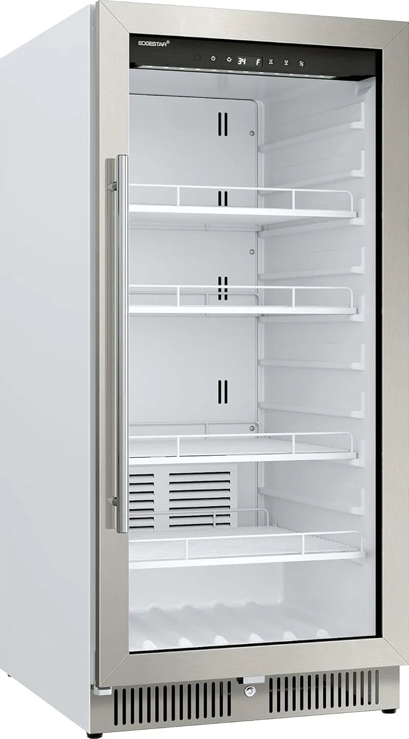 EdgeStar Commercial Beverage Merchandiser, 10.1 Cu. Ft., 22 in Wide, Stainless Steel - VBM101
