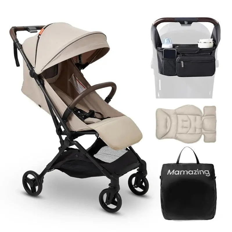 Mamazing Travel Stroller With Carbon Fiber Frame, 11.6 Pounds - Compact Fold