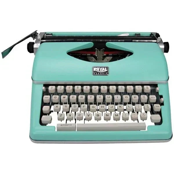 Royal Classic Manual Typewriter, Mint Green, 44 Keys - 79101T