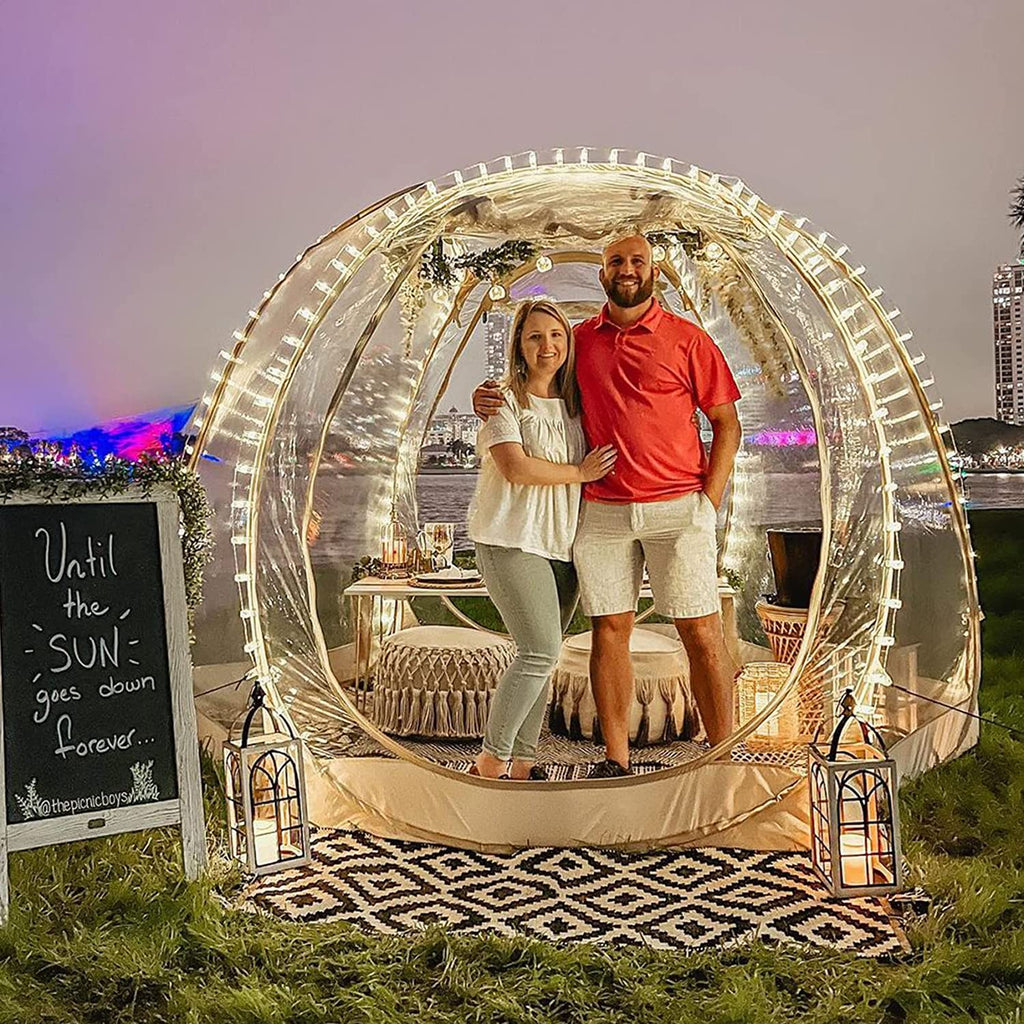 Alvantor Bubble Tent Pop Up Gazebo, 8-10 Person, 3.63.62.4H (m)