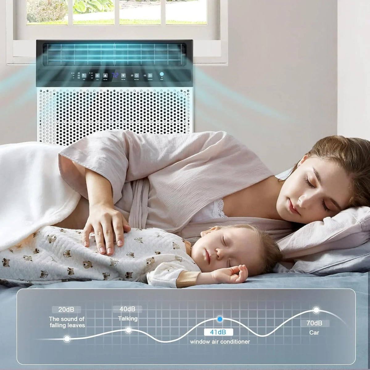 Antarctic Star U-Shaped Window Air Conditioner, 12,000 BTU, 115 Volts