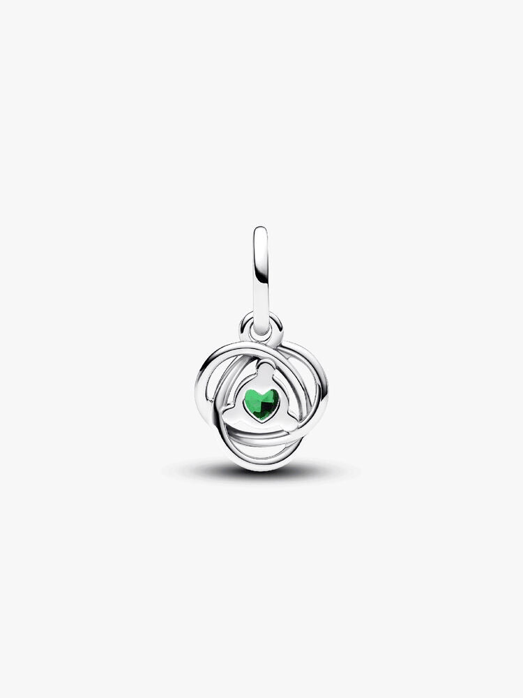 Green Eternity Circle Dangle Charm