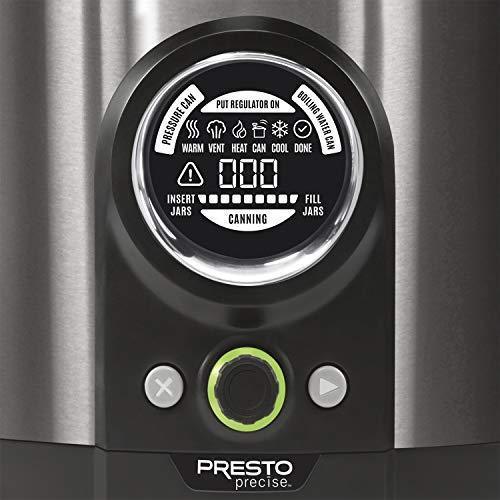 Presto Digital Pressure Canner, 12Qt, Black Stainless - 02144
