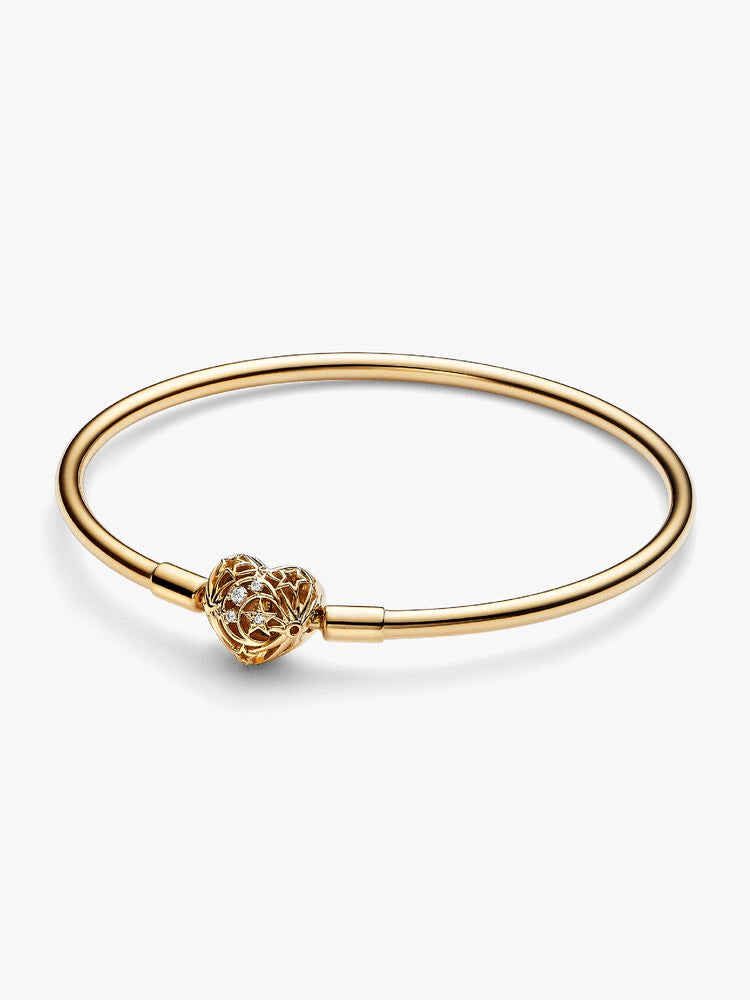 FINAL SALE - Celestial Heart Clasp Bangle