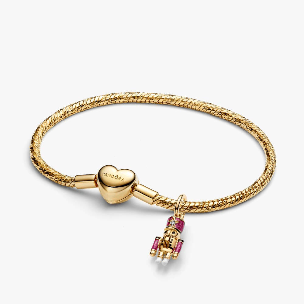 Holiday Nutcracker Engravable Charm Bracelet Set