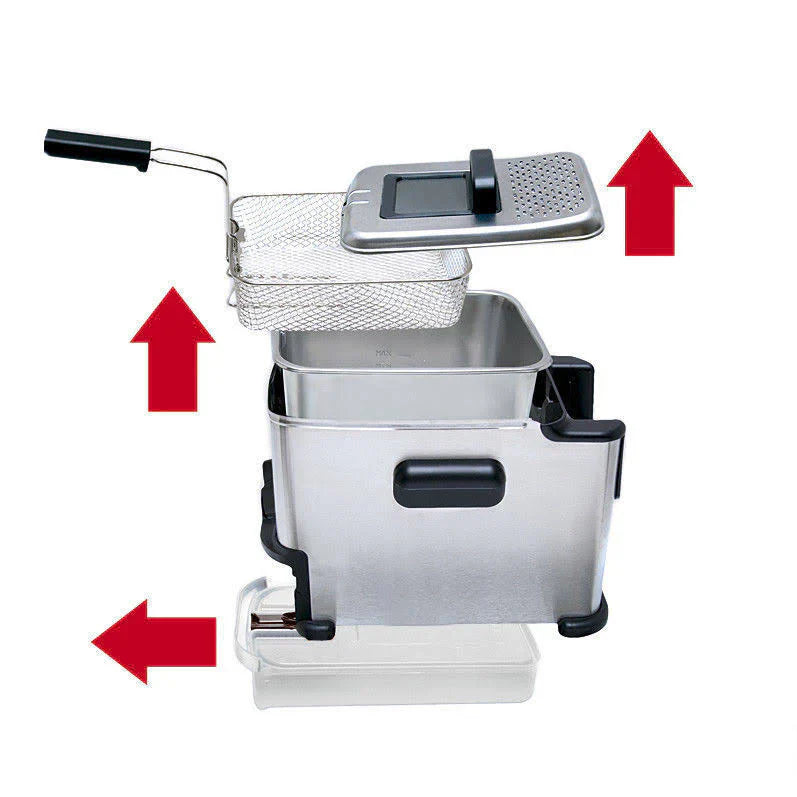 Stainless Steel Clean Deep Fryer 1.8 Liter