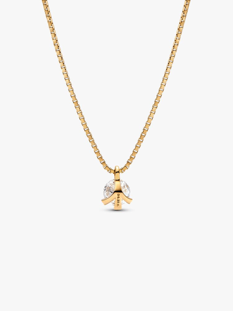 Pandora Nova 14k Gold Lab-grown Diamond Pendant Necklace