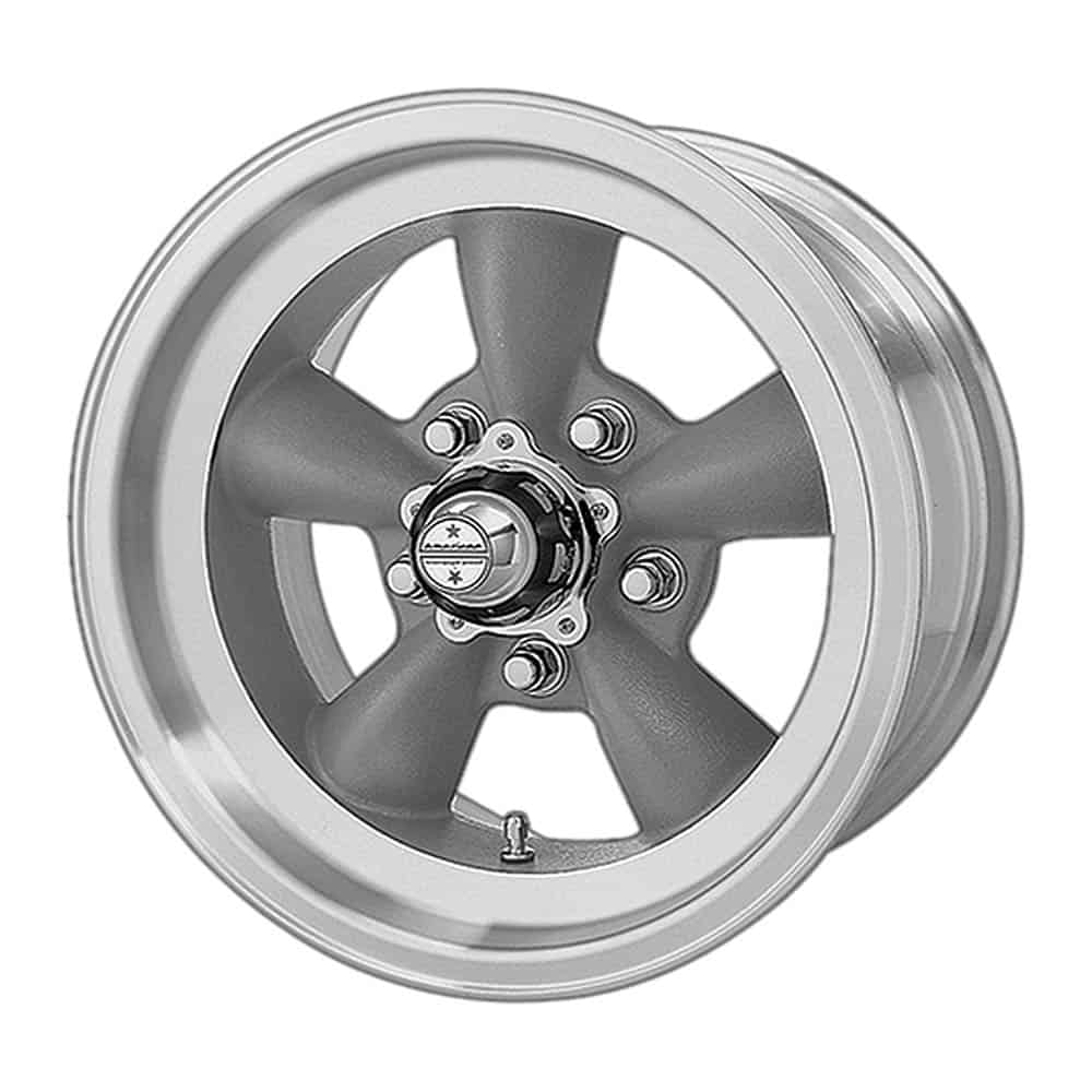 American Racing Vintage VN105 Torq Thrust D Wheel 15X8.5 5X4.5 Gray Mach-LP - VN105D