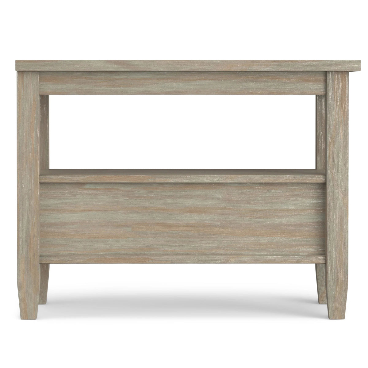 Solid Wood Narrow Side Table, 14 in Wide, 24 in D x 14 in W x 20 in H