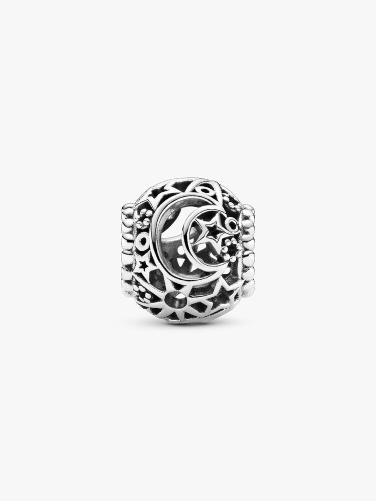 Openwork Sun, Stars & Moon Charm