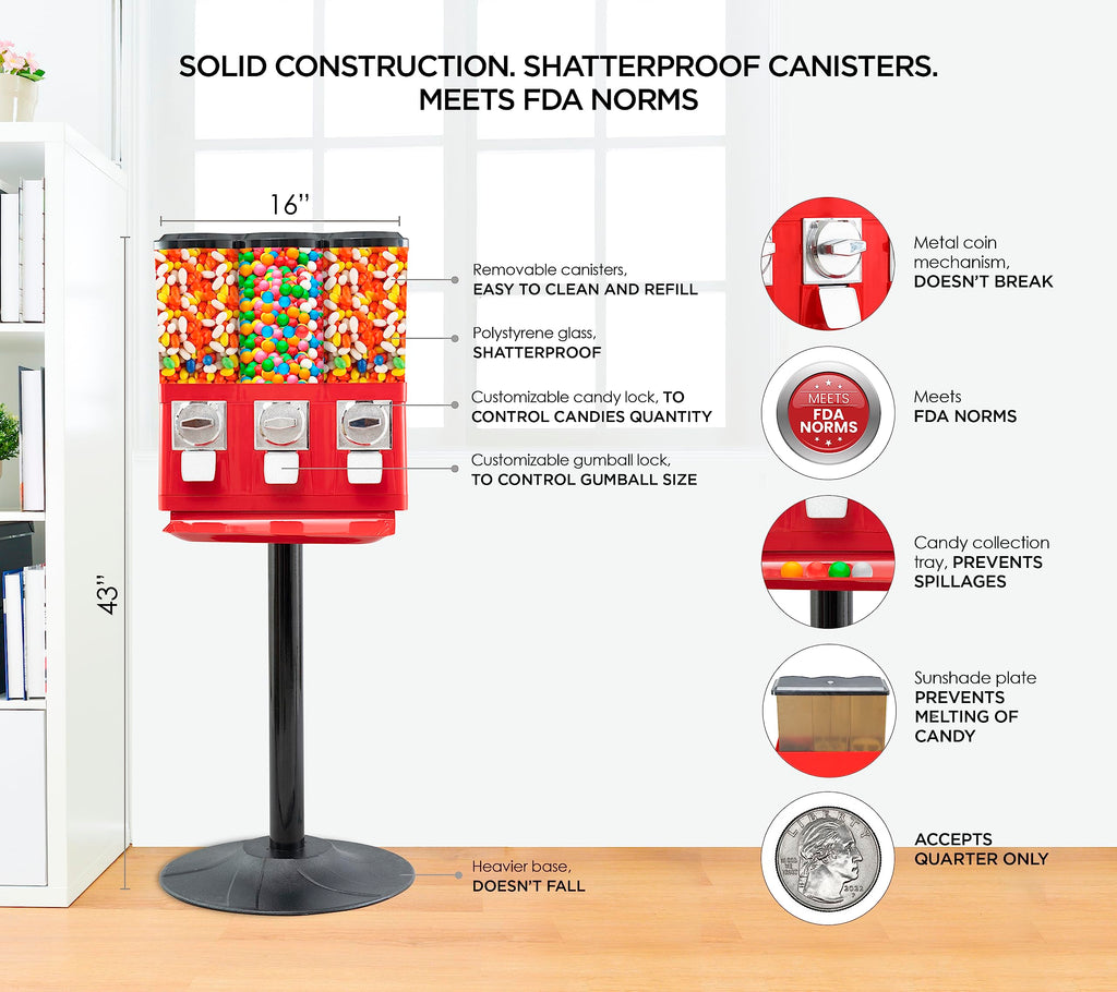 Commercial Dispenser With Removable Canisters