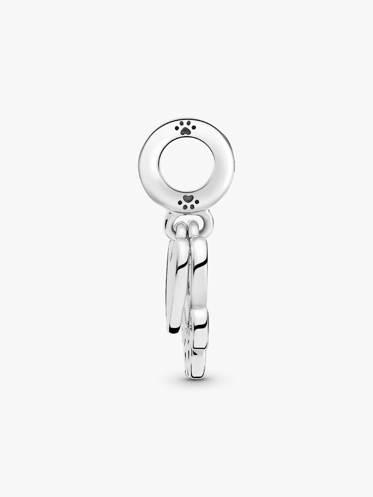 Hearts & Paw Print Dangle Charm