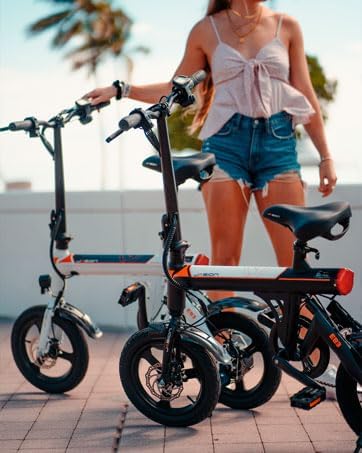 Jasion 14 Inch Folding Electric Bike, 21 Mph, 500W Peak Motor, 270Wh Battery - EB3