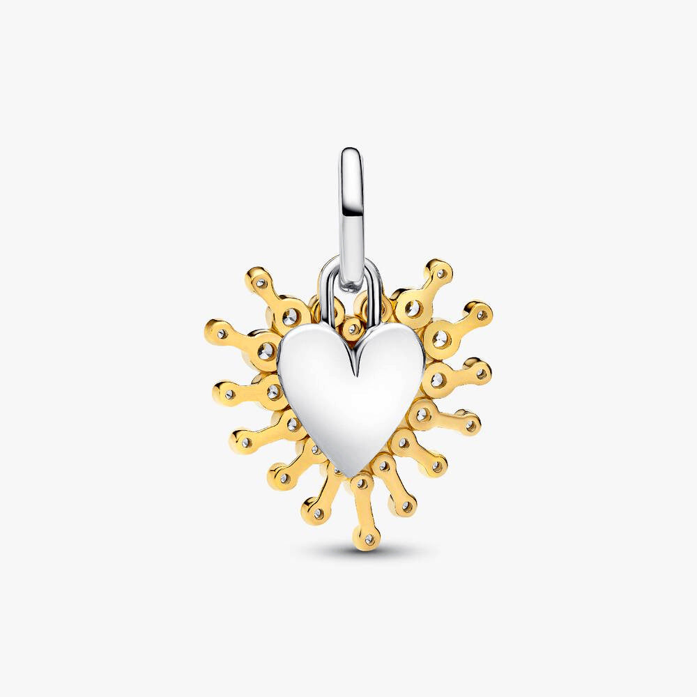 Radiant Heart Double Dangle Charm