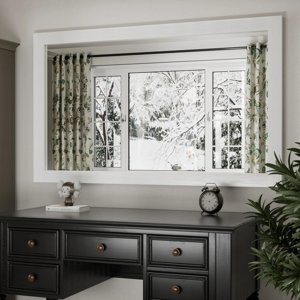 Rectangular Wall Mirror With Wood Frame, 18 x 26 in, 22 x 30 in, 24 x 36 in, or 40 x 26 in - Multiple Sizes
