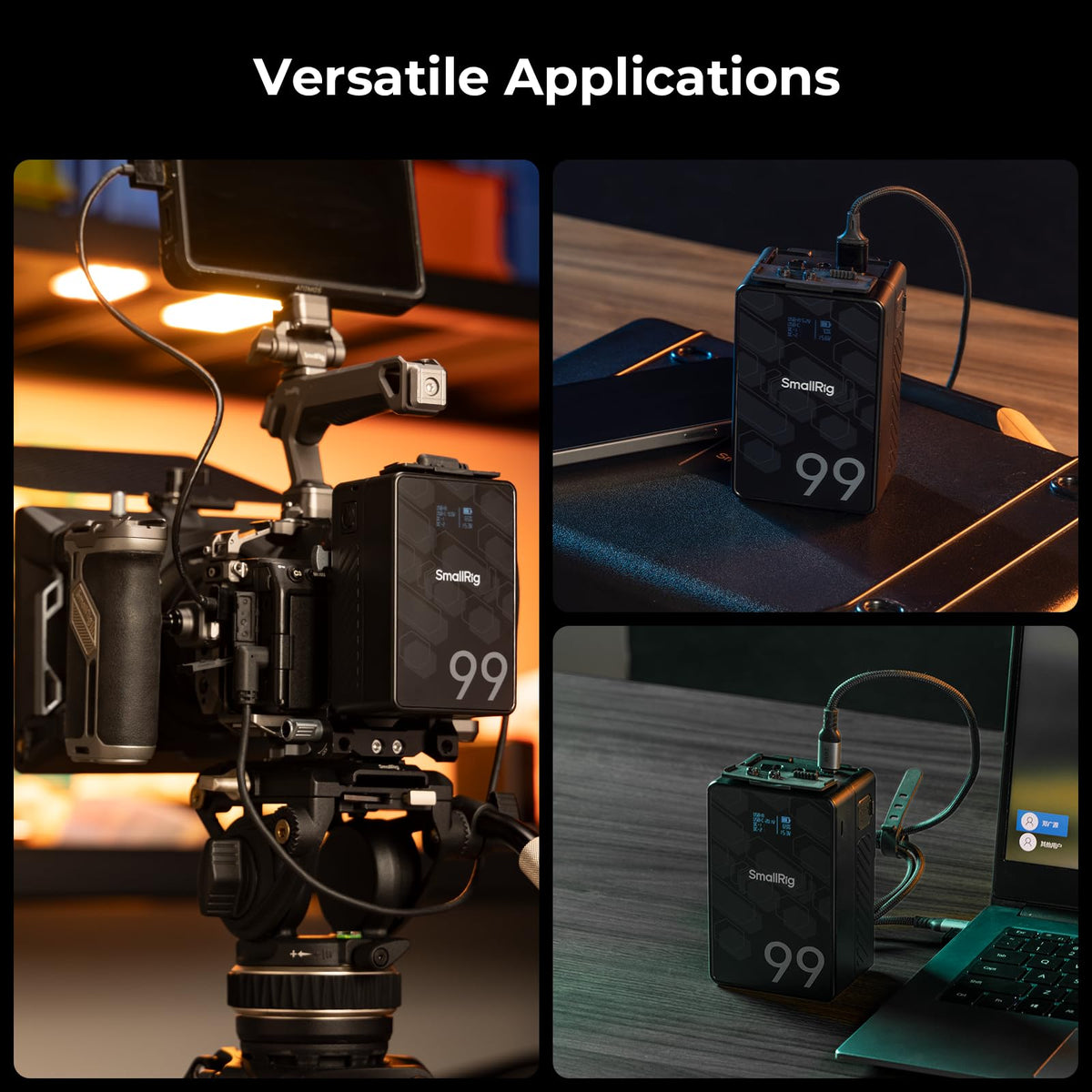 99Wh 6800mAh V-Mount Professional Camera Battery With 65W USB-C PD