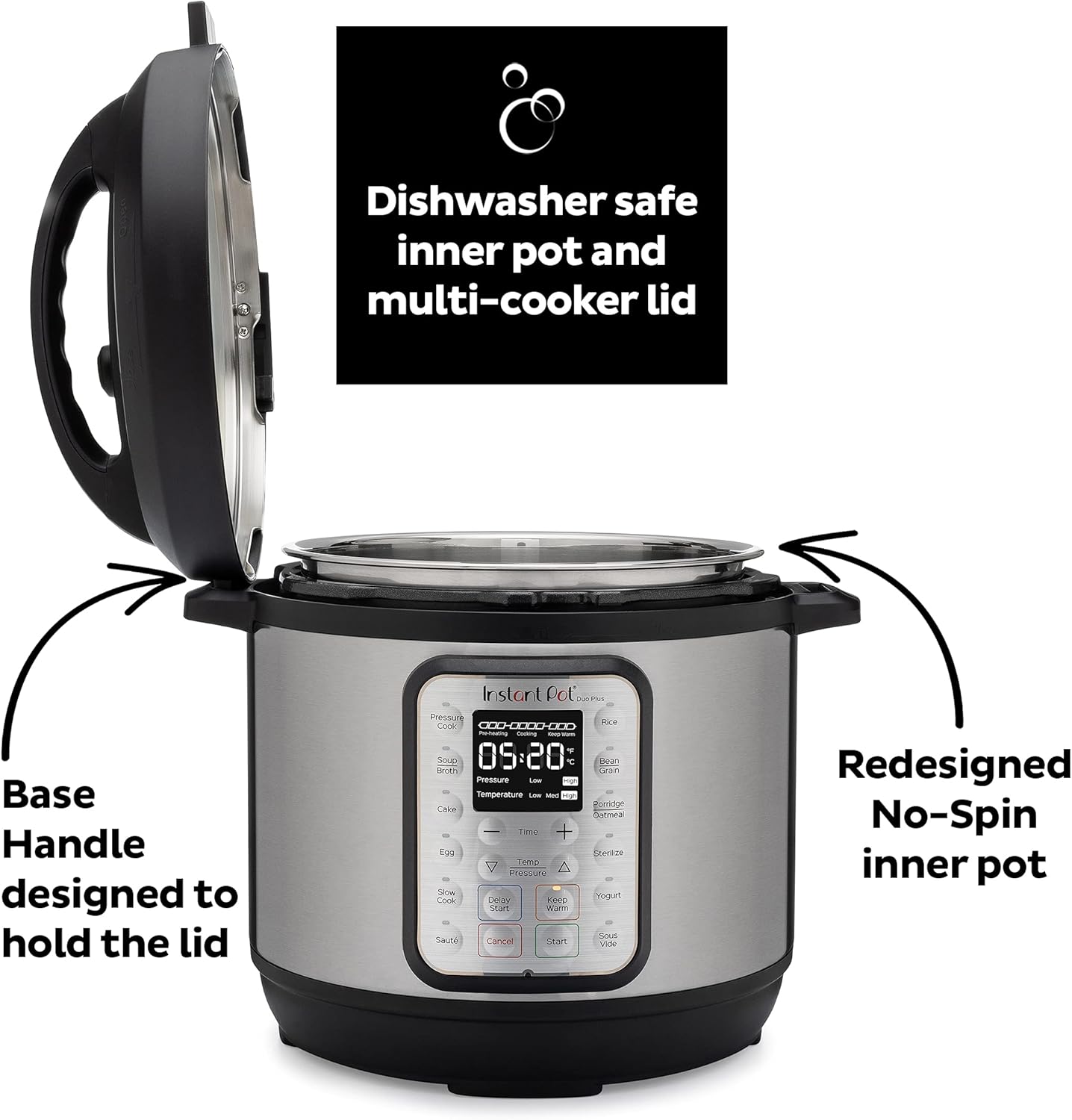 Instant Pot Duo Plus 3 Qt 9-in-1 Programmable Pressure & Slow Cooker