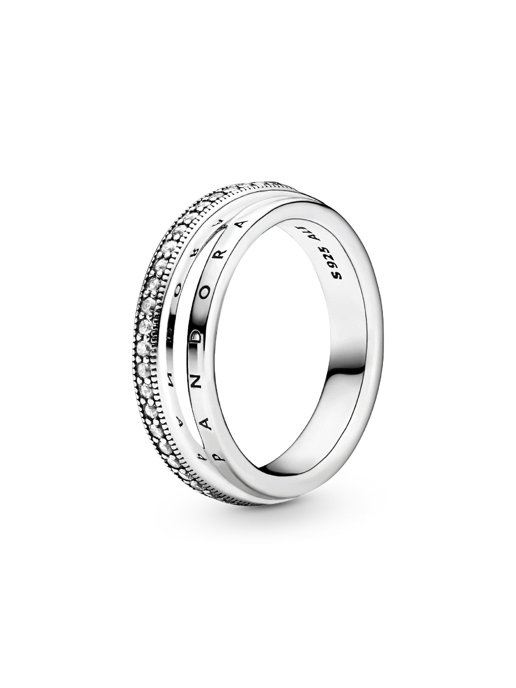 FINAL SALE - Triple Band Pavé Ring