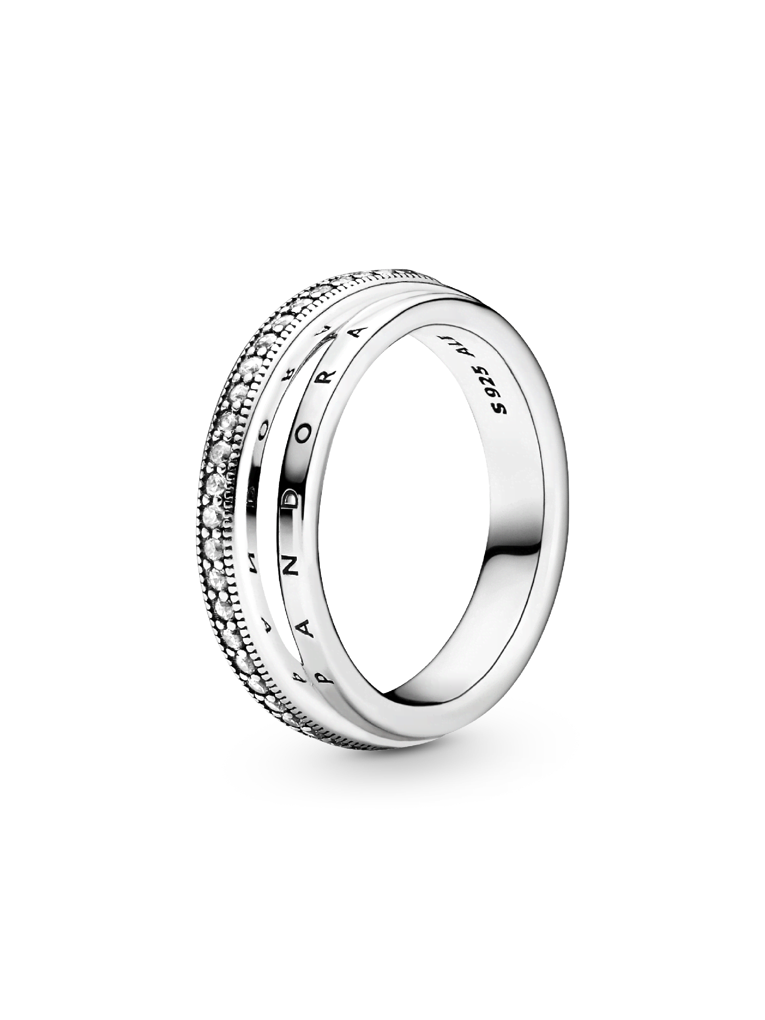 FINAL SALE - Triple Band Pavé Ring