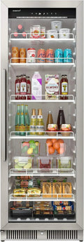 EdgeStar Commercial Beverage Merchandiser, 10.1 Cu. Ft., 22 in Wide, Stainless Steel - VBM101