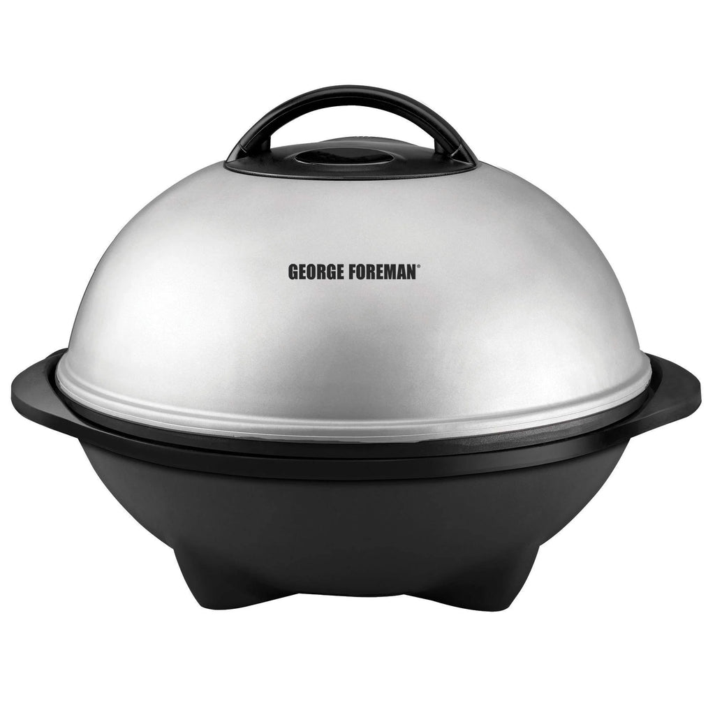 George Foreman Indoor/Outdoor Electric Grill, Silver, 12+ Servings Up To 15 - GGR50B