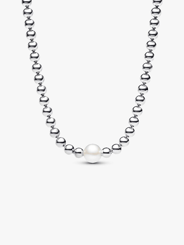 Treated Freshwater Cultured Pearl & Beads Collier Necklace