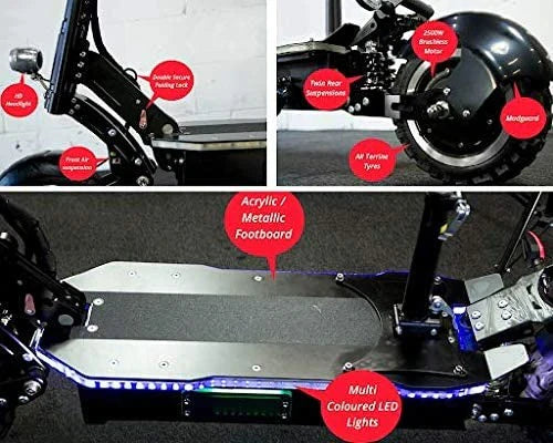 MAXX Adult Electric Scooter, Dual Motor, 5000W, 60V/38.5Ah, 83 Miles, 60 MPH