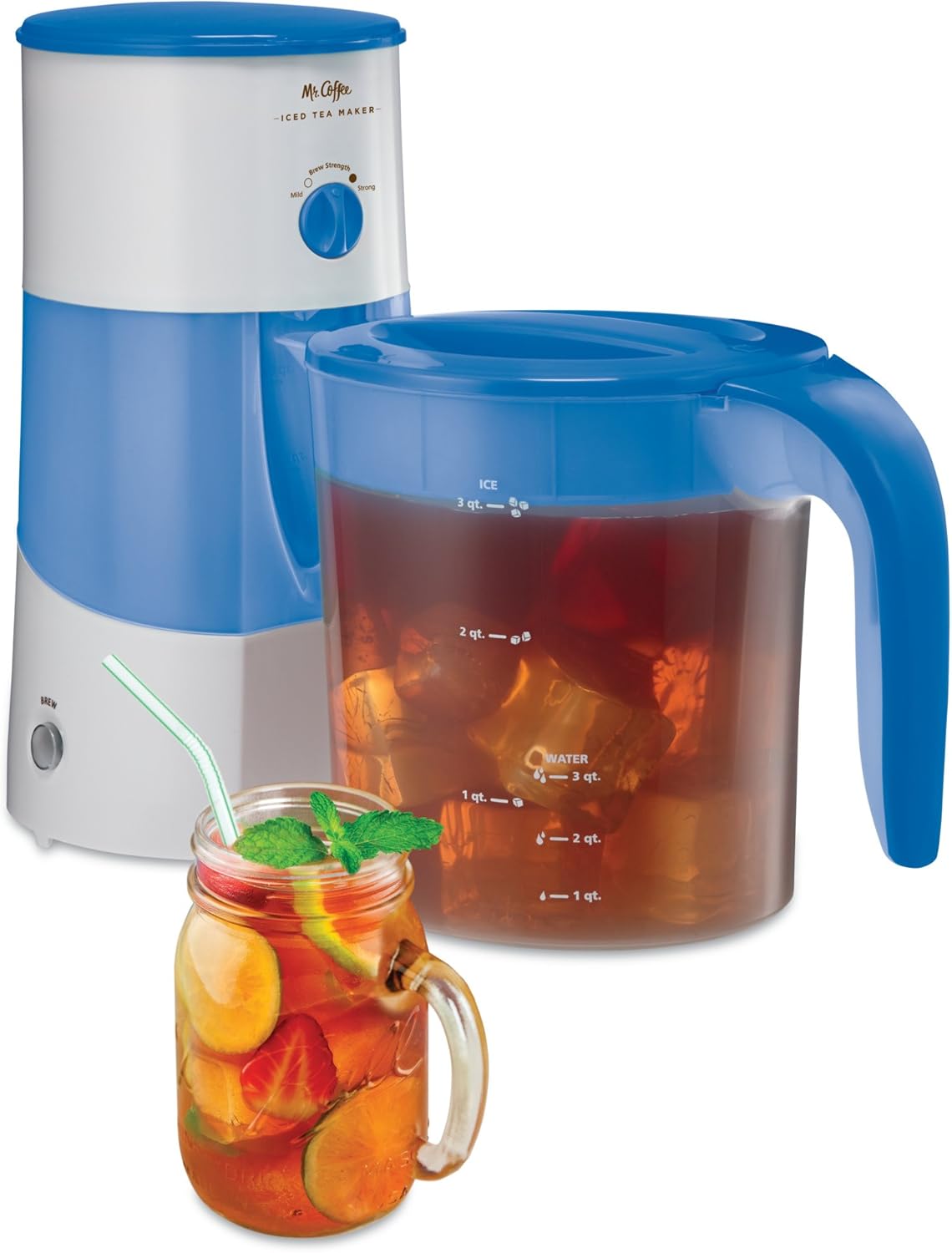 Mr. Coffee TM70 3-Quart Iced Tea Maker with Auto Shut-Off & Quick Brew