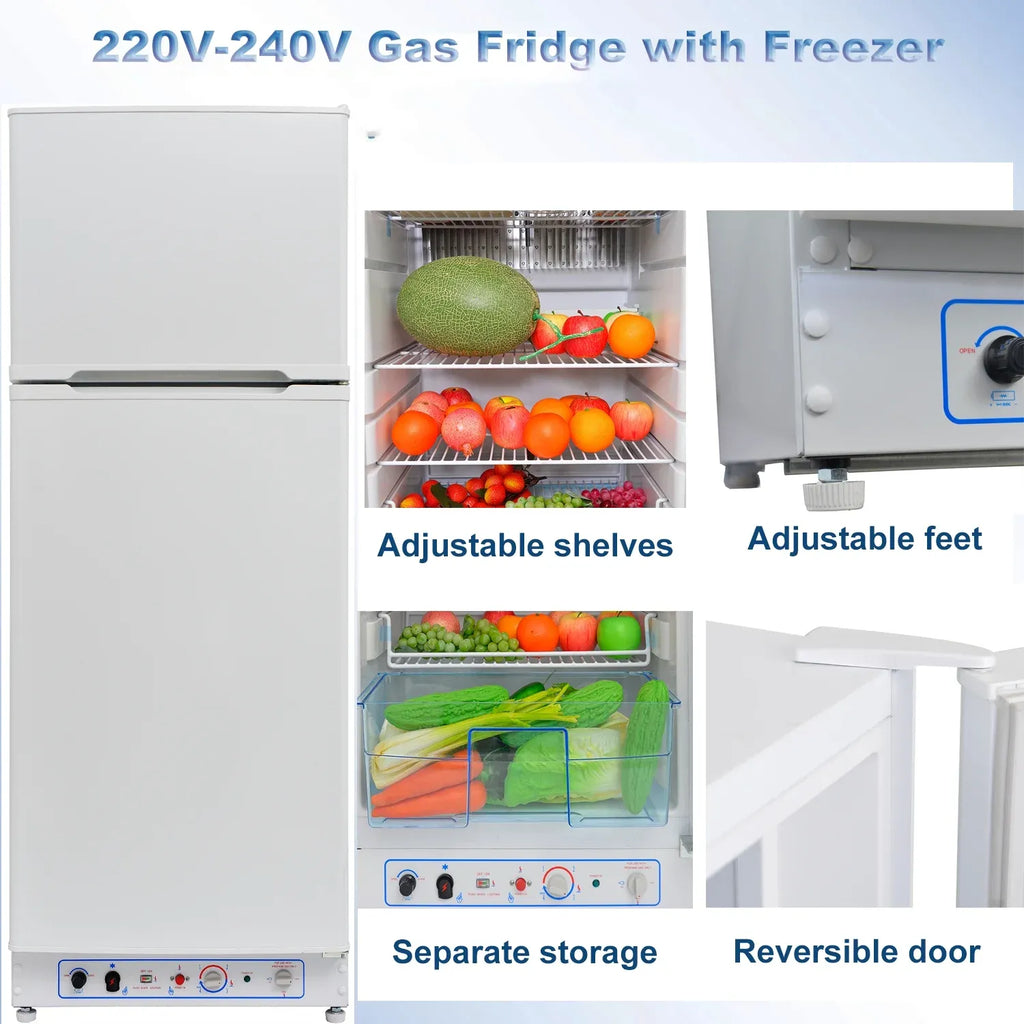 Propane Refrigerator And Freezer 9.4 Cu. Ft. For RVs And Campers