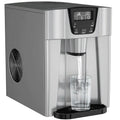 2-in-1 Countertop Ice Maker Water Dispenser, 36 lbs/24H, Black