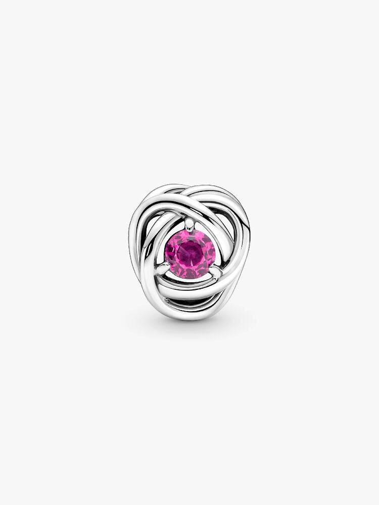 October Pink Eternity Circle Charm