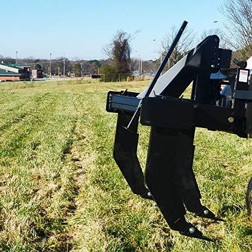 Titan Distributors Inc. 3 Shank Subsoiler Ground Ripper For Category 1 & 2 3 Point Tractors - Quick Hitch Compatible