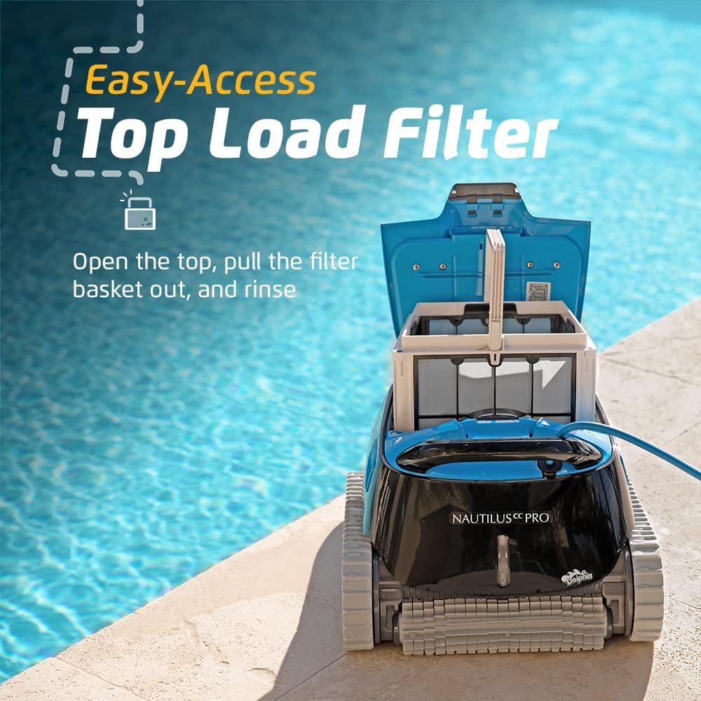 Dolphin Robotic Pool Vacuum Cleaner For Pools Up To 33 ft, Wall Climbing - Nautilus CC 99996113-US